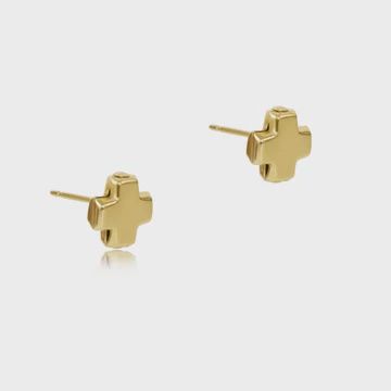 Signature Cross Gold Studs
