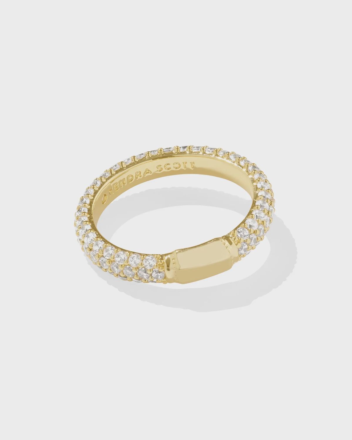 Emery Band Ring-White Crystal