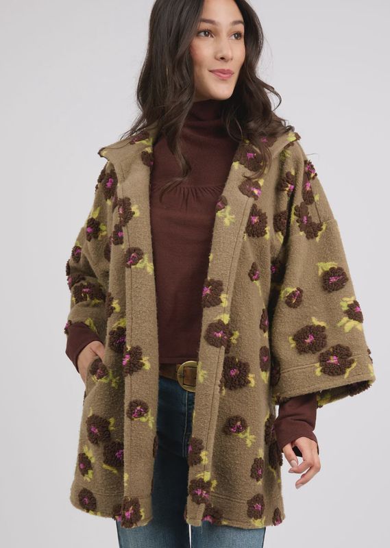 Floral Sherpa Jacket