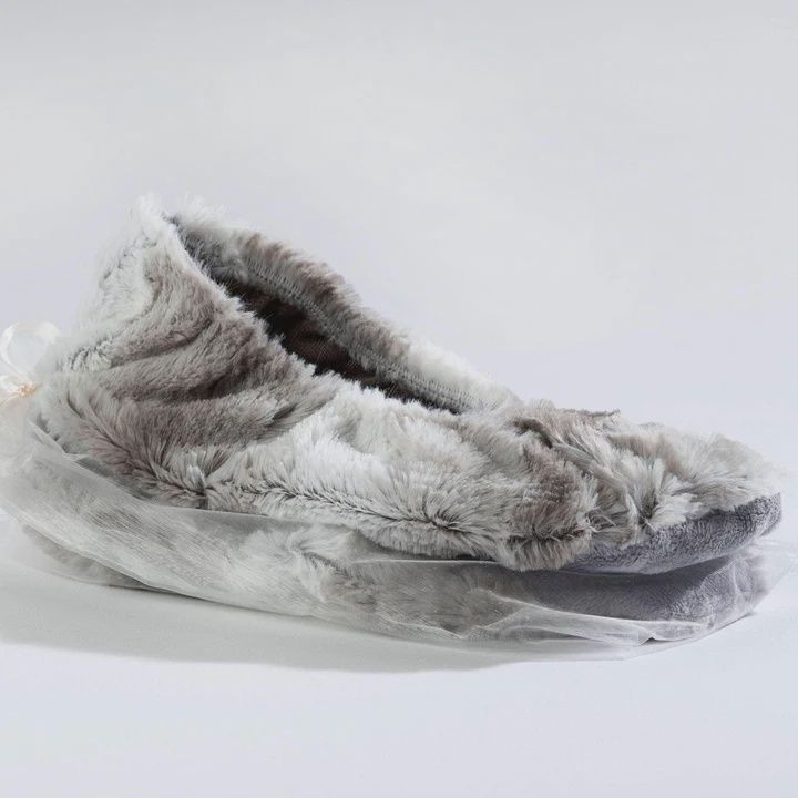 Angora Platinum Lavender Spa Footies
