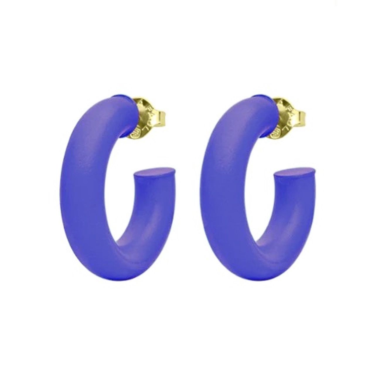 Purple Small Chantal Hoops