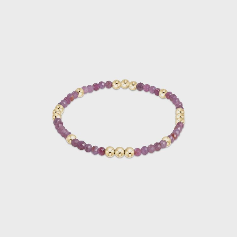 Worthy 3mm Bead Bracelet-Ruby