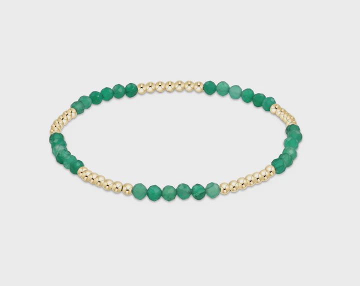 Blissful 2.5mm Bead Bracelet-Green Onyx