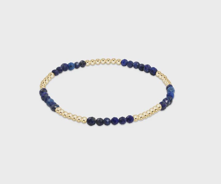 Blissful 2.5mm Bead Bracelet-Lapis