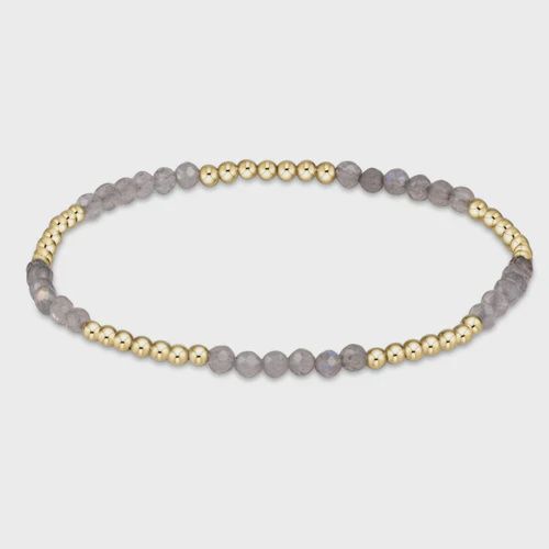 Blissful Pattern 2.5mm Bead Bracelet-Labradorite