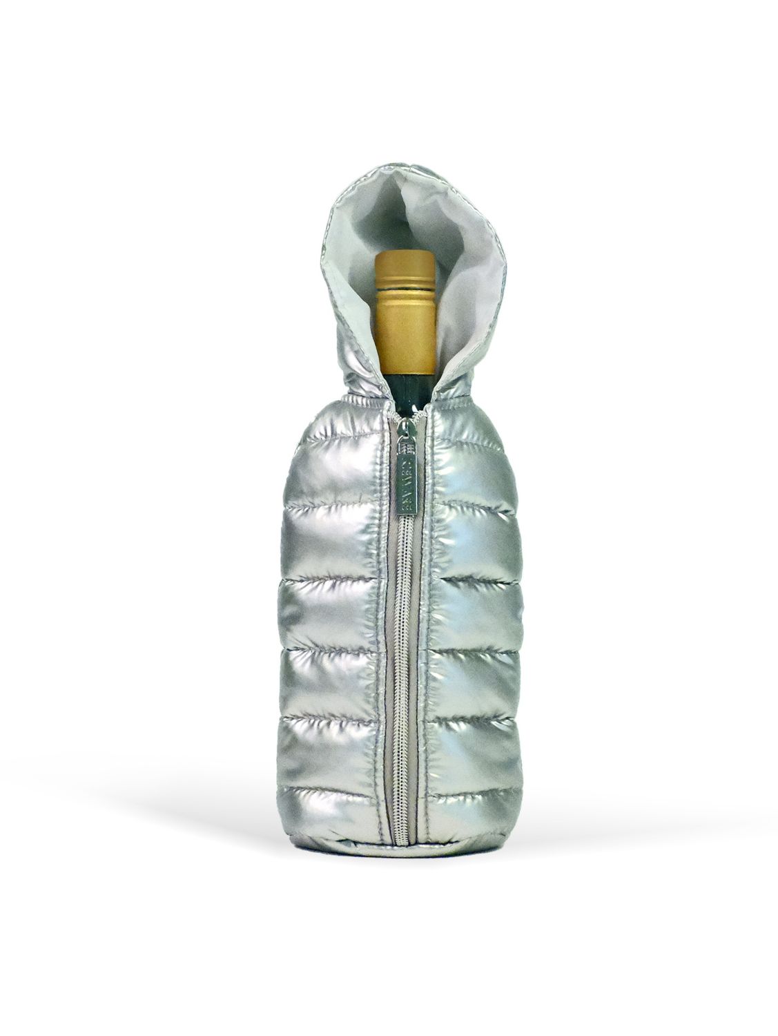 Iridescent Silver Wine Parka