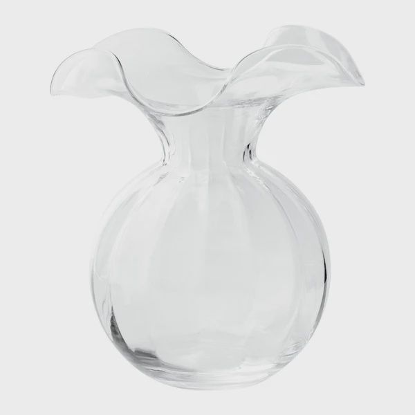 Hibiscus Medium Clear Vase-Bryan