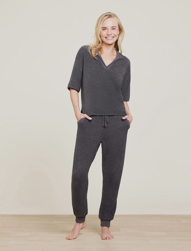 CozyChic Collared Short Sleeve