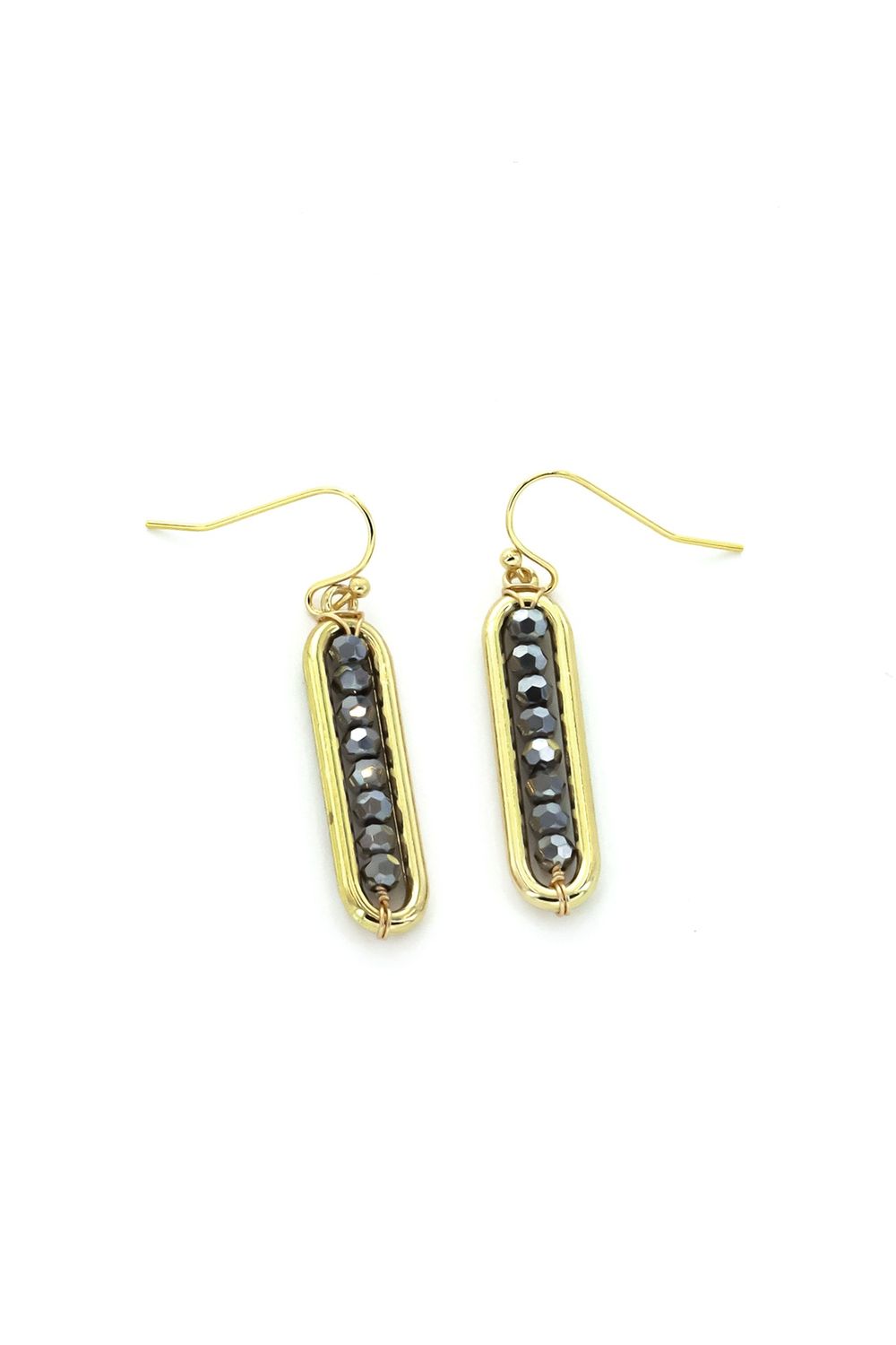 Selwyn Gold Hematite Earrings