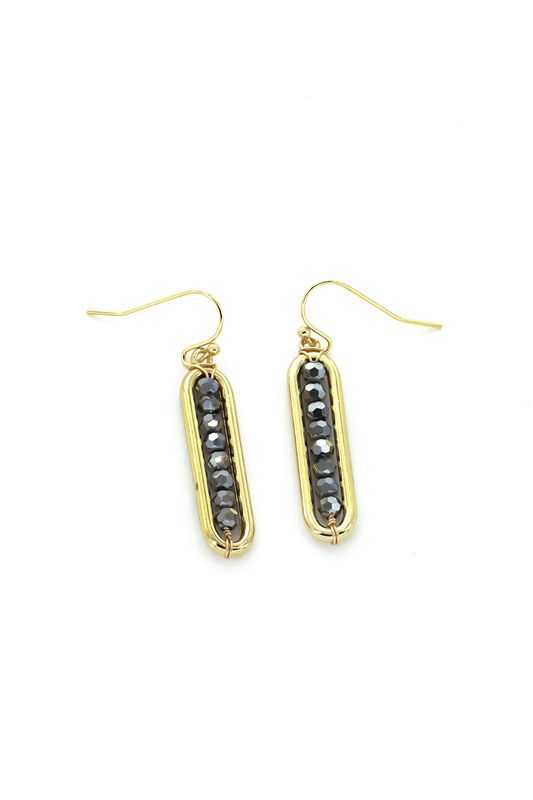 Selwyn Gold Hematite Earrings
