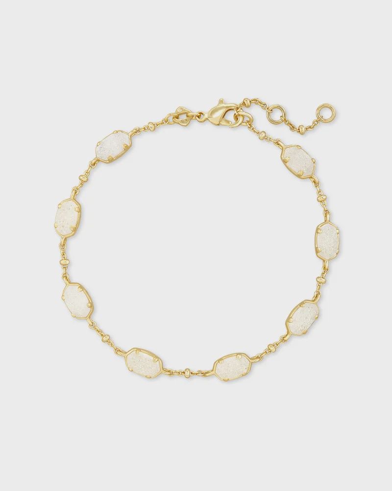 Emilie Link Bracelet Gold Iridescent Drusy