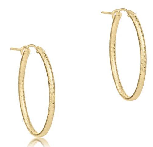 Textured Twist Round Hoop-.05&quot;