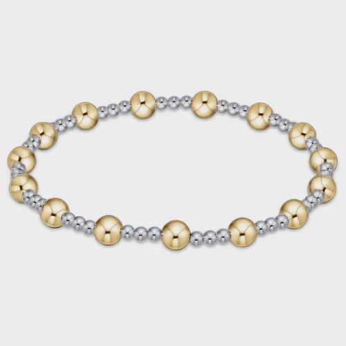 Classic Sincerity 5mm Bead Bracelet-Mixed Metal
