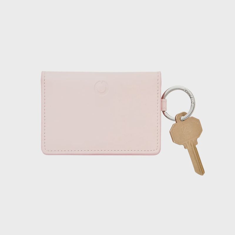 Leather ID Case-Pink