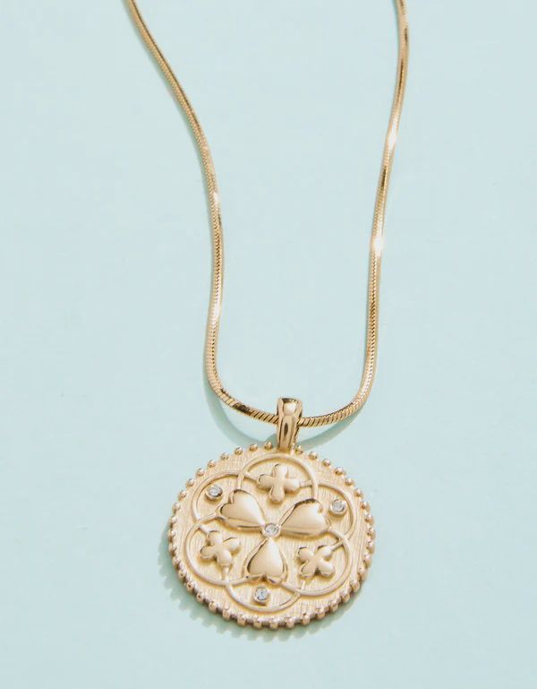 Lucky One/Quatrefoil Necklace 18&quot;