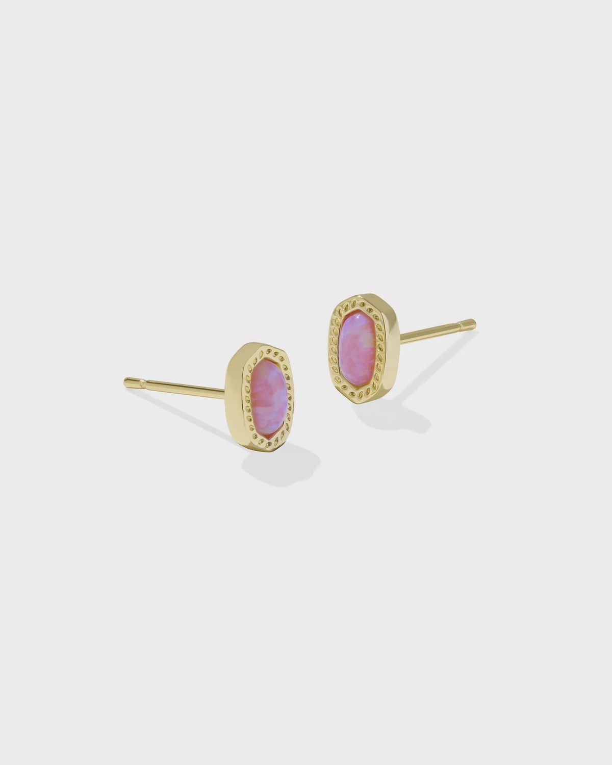 Mini Ellie Stud Earring Carnation Opal
