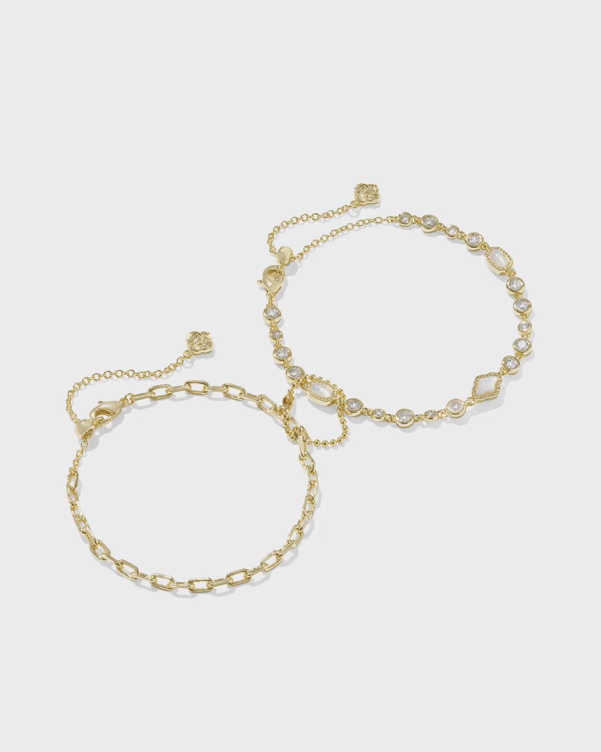 Mini Elisa Abbie Set Bracelet Gold White Mix