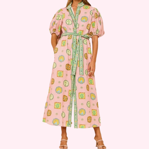 Pink Shirt Dress