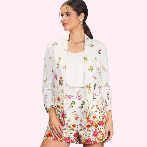 Floral Print Blazer