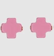 Signature Cross Stud-Bright Pink