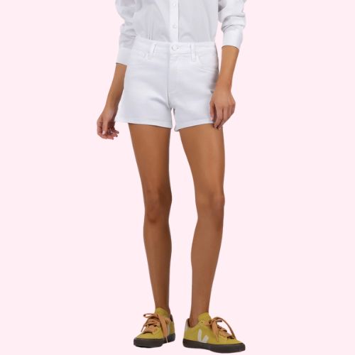 Jane  High Rise Short-Optic White
