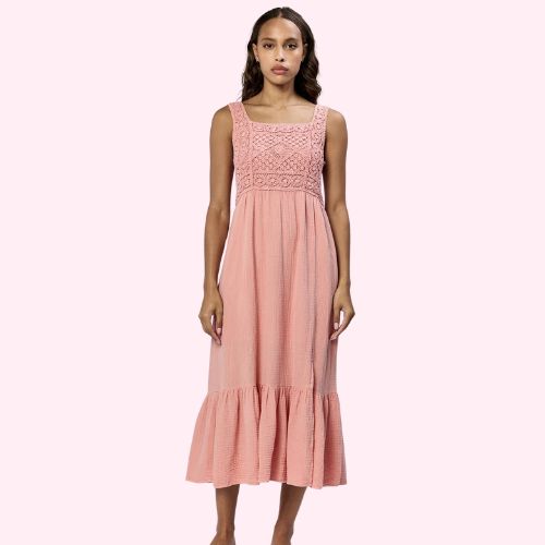 Chasity Terracotta Dress