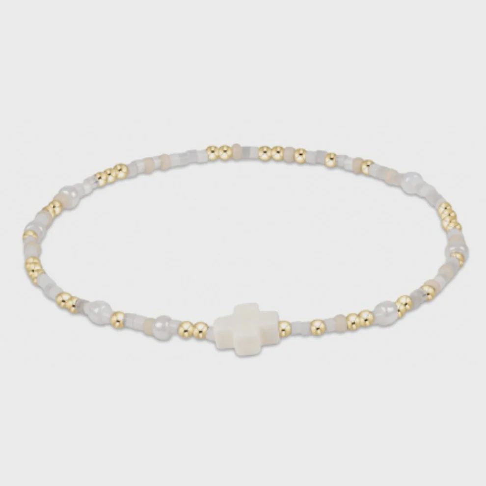 Call Me On My Shellphone Hope Unwritten Signature Cross Bracelet