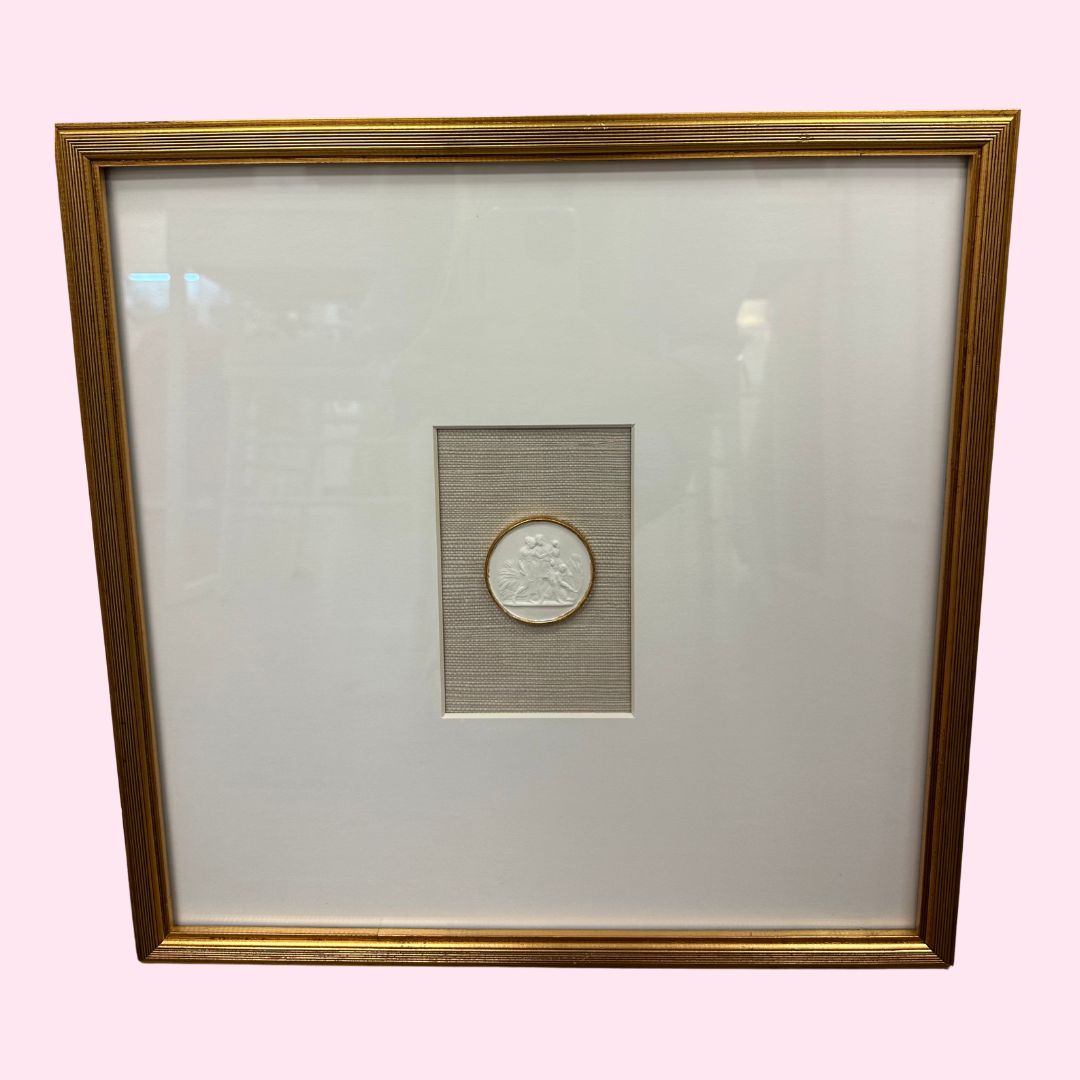 Intaglio Art-Taupe-Young