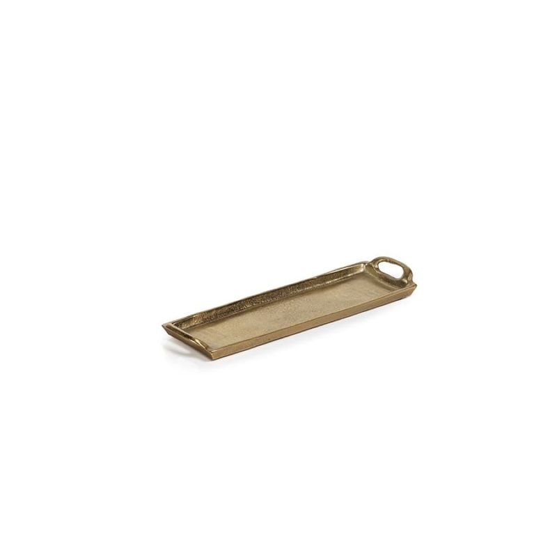 16&quot; x 9&quot; Gold Aluminum Tray-Stevens