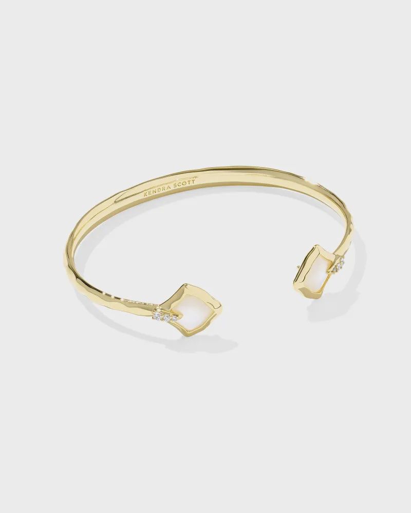 Joelle Cuff Bracelet-Gold Ivory MOP