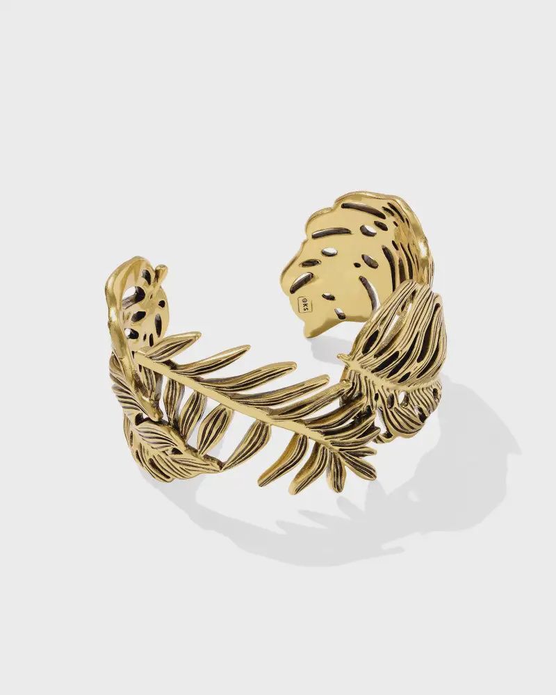 Kayla Cuff Bracelet-Vintage Gold S/M