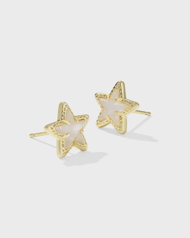 Cassidy Stud Earring Gold Ivory MOP