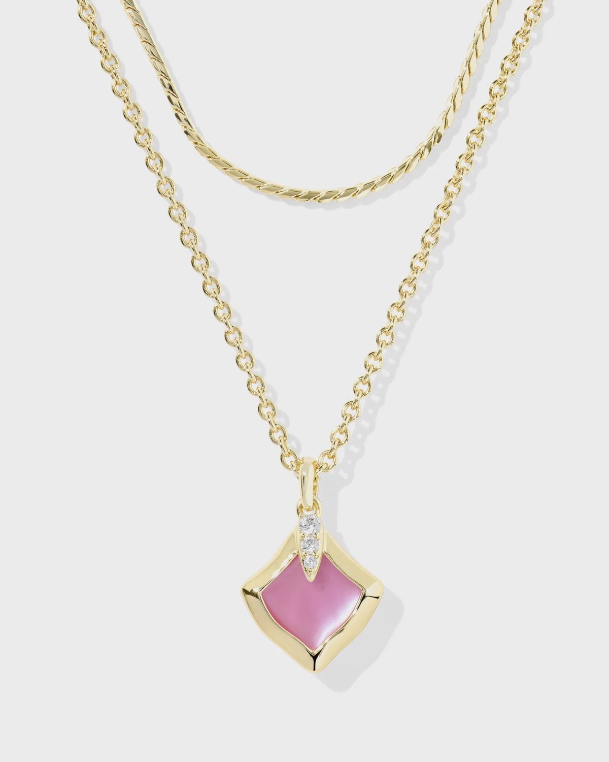 Joelle Multi Strand Necklace-Gold Azalea Illusion