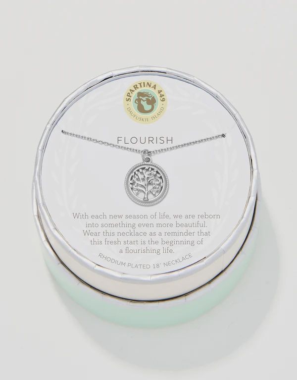 Flourish/Tree of Life SLV 18&quot;  Necklace