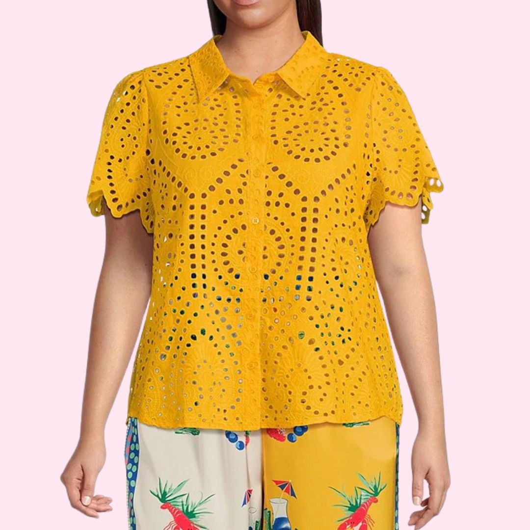 Sunflower Eyelet Lace Top