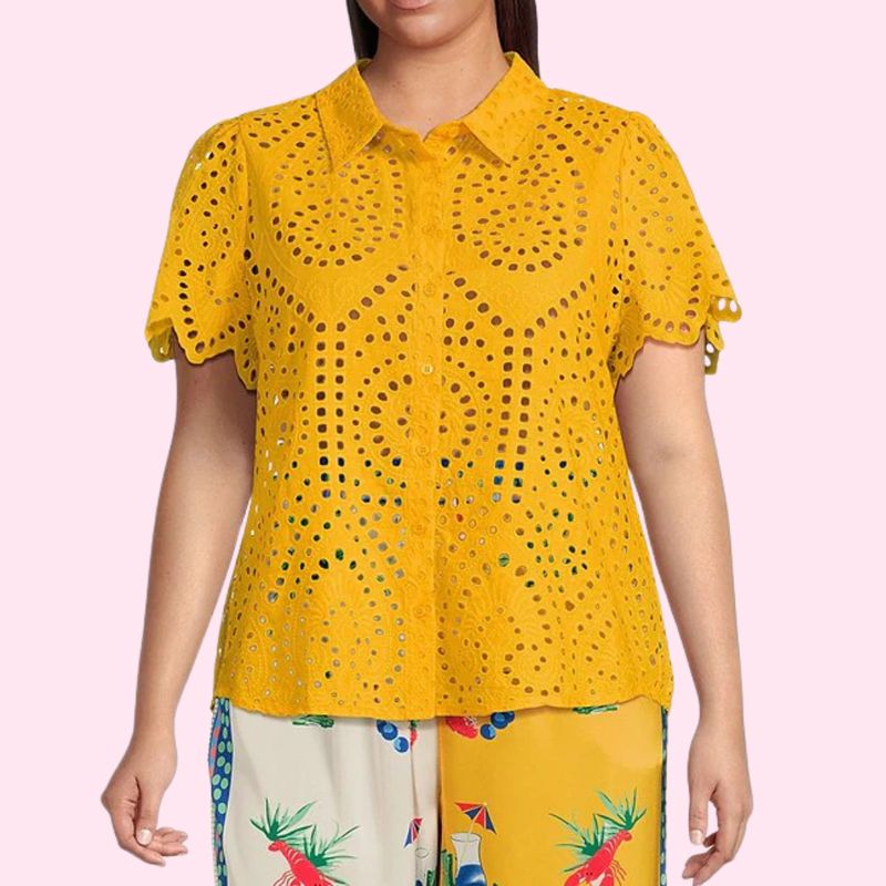 Sunflower Eyelet Lace Top