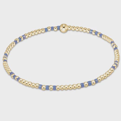 Hope Joy 2mm Bead Bracelet-Bright Blue