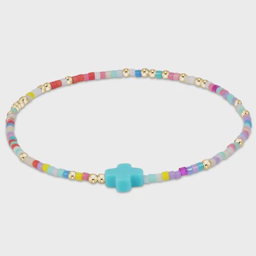 Hope Unwritten Signature Cross Bracelet-Hot Mess