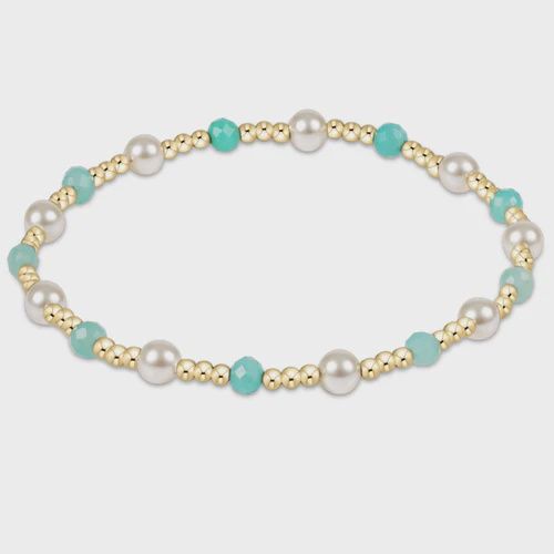 Pearl Sincerity 4mm Bead Bracelet-Amazonite