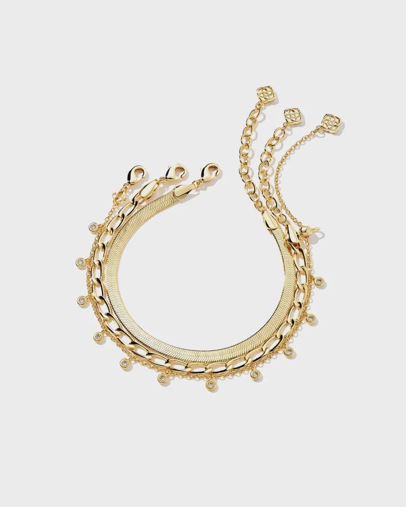 Kassie S/3 Bracelet-Gold
