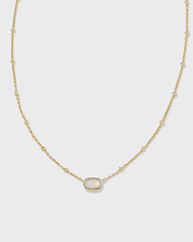 Mini Elisa Pendant Necklace Gold Azalea Illusion
