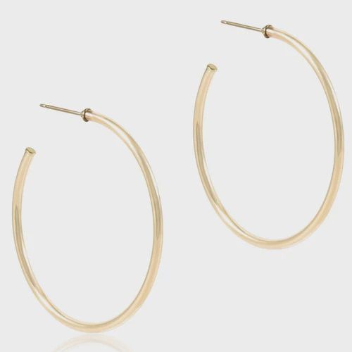 Round 2mm Gold 1.75&quot; Post Hoop-Smooth