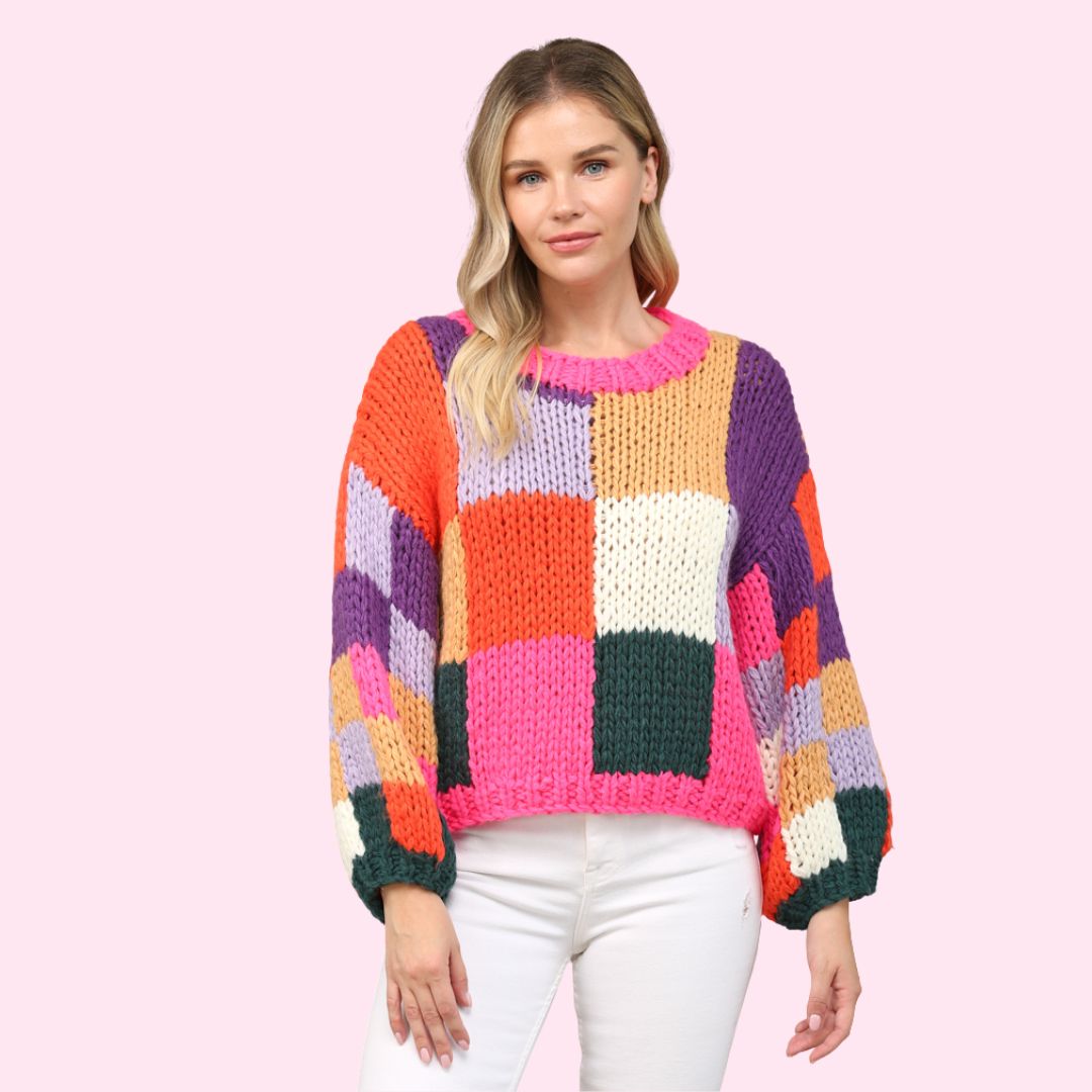 CHUNKY CROCHET SWEATER