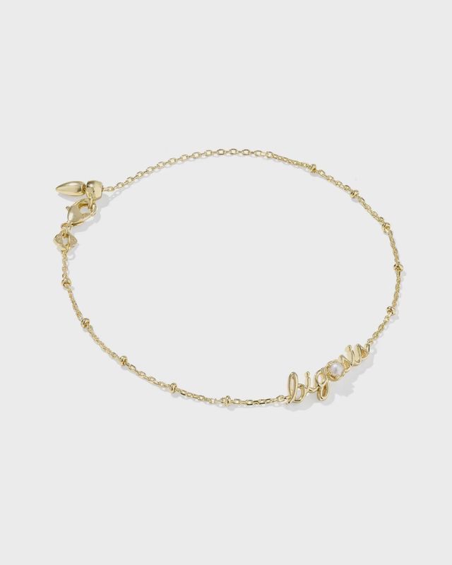 Big Sis Gold Bracelet-Freshwater Cultured Pearl