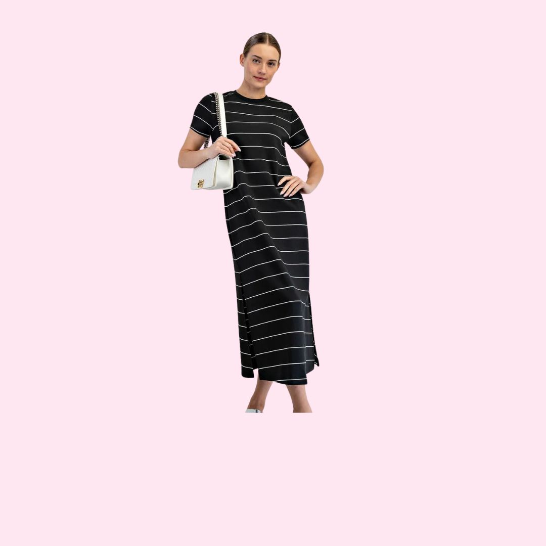 MODAL MAXI DRESS STRIPE