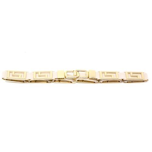 Stretch Belt w/Gold Accents