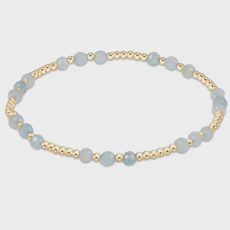 Joy Gem 3mm Bracelet-Aquamarine