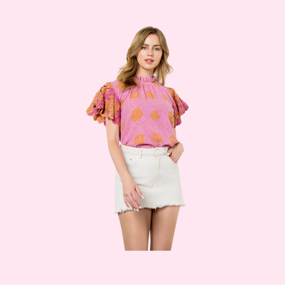 THML Flower Embellished Top