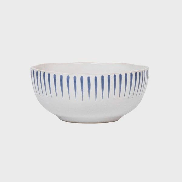 Juliska Sitio Stripe Delft Blue Cereal Bowl-Biggerstaff