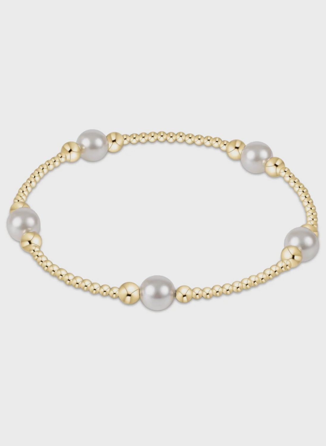 Purpose Pearl 6mm Gold Bead Bracelet